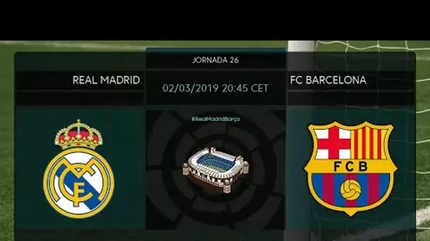 Calentamiento Real Madrid vs FC Barcelona