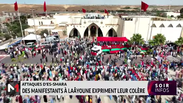 Attaques d´Es-smara: Des manifestants à Laâyoune expriment leur colère