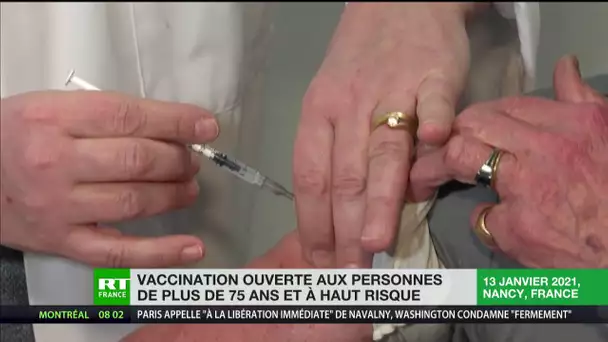 Ouverture de la vaccination aux plus de 75 ans et aux personnes à risque