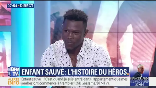 Enfant sauvé d&#039;une chute: l’intégralité du témoignage de Mamoudou Gassama sur le plateau de BFMTV