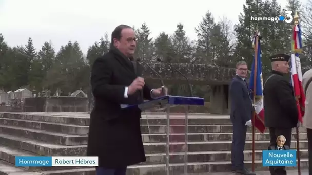 Hommage à Robert Hébras ; discours de François Hollande à Oradour-sur-Glane