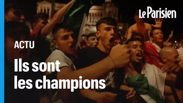 Les Italiens célèbrent leur victoire à l'Euro 2021
