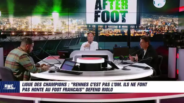 Ligue des champions : "Rennes c'est pas l'OM. Ils ne font pas honte au foot français" défend Riolo