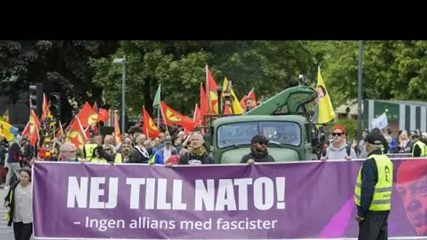 Suède : manifestation anti-Erdogan et contre l'adhésion à l'Otan