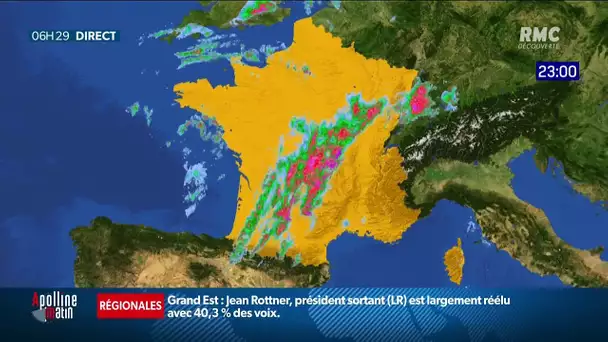 Alerte météo orages: 4 départements en vigilance orange face au risque de "phénomène violent"