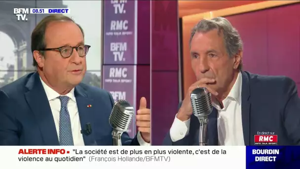François Hollande était l'invité de Jean-Jacques Bourdin sur RMC