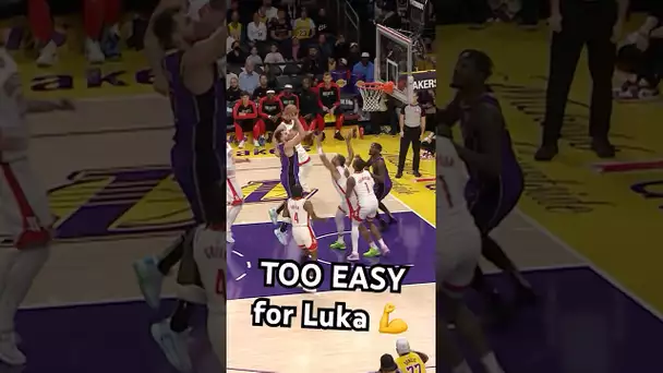 LeBron D leads to Luka O 🙌