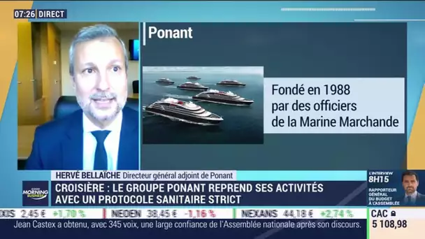 Hervé Bellaïche (Ponant): Ponant propose des croisières de luxe et 5 nouveaux itinéraires en France