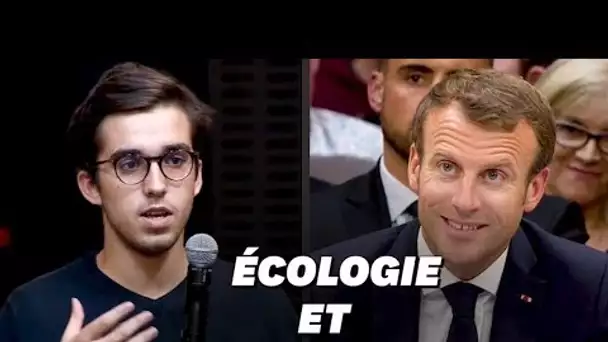 Accusé de ne faire que des hashtag pour l'écologie, Macron "défend son bout de gras"