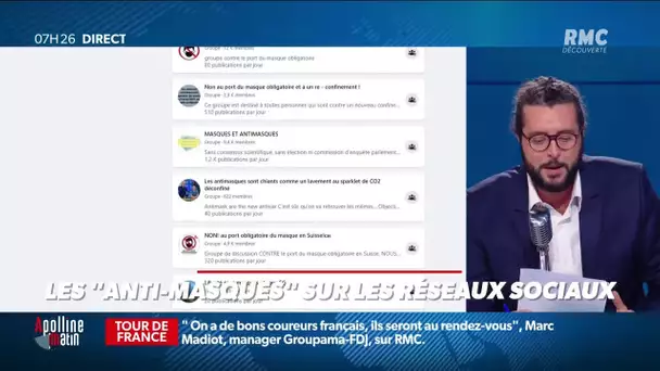 Les "anti-masques" s'agitent sur les réseaux sociaux, mais qui sont-ils ?
