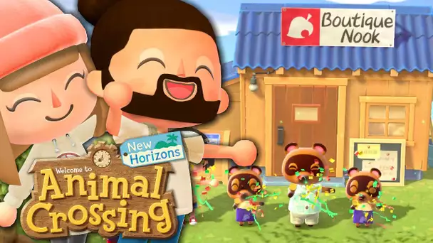 ON DÉPENSE NOS CLOCHETTES A LA BOUTIQUE NOOK ! | ANIMAL CROSSING NEW HORIZONS EPISODE 6 CO-OP