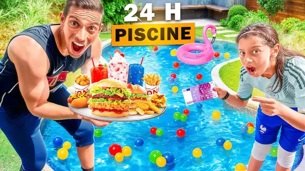 VIVRE 24H DANS UNE PISCINE A BALLON 🥳 ( Younes s'est noyé)