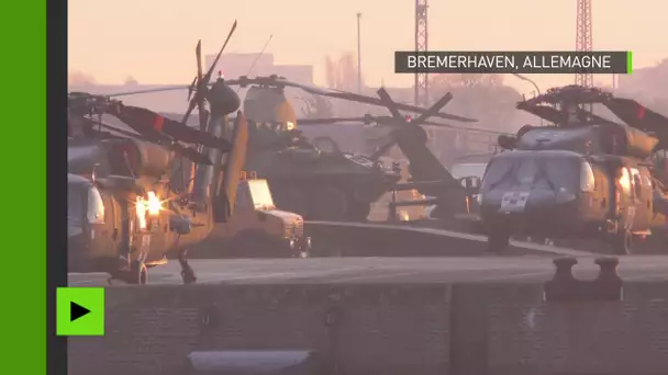 Des dizaines d’hélicoptères militaires américains arrivent en Allemagne