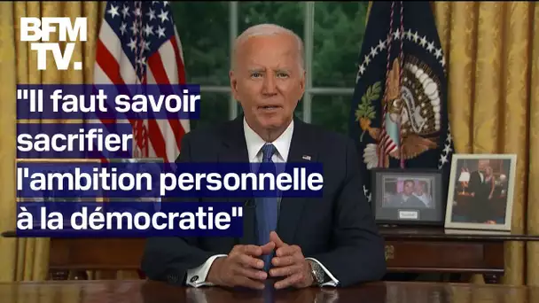 L'allocution de Joe Biden à la nation américaine en intégralité