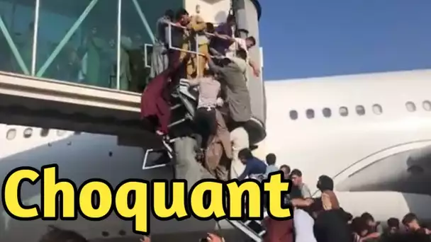 VIDÉOS. En Afghanistan, des scènes de chaos à l’aéroport de Kaboul envahi par la foule