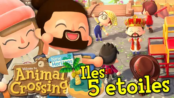 ON VISITE VOS ILES 5 ETOILES ! | ANIMAL CROSSING NEW HORIZONS EPISODE 32 CO-OP