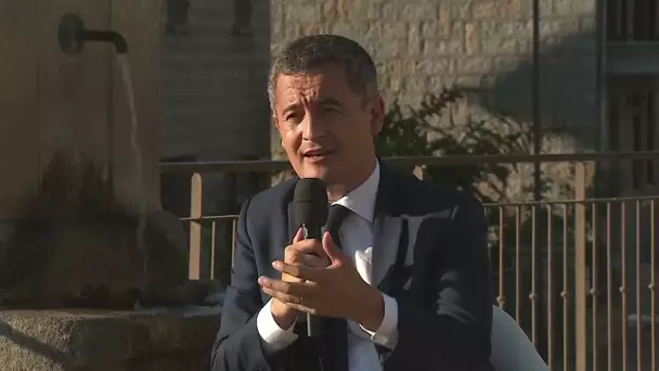 Entretien de G. Darmanin à France 3 Corse ViaStella lors de sa visite en Corse, le 22 juillet 2022