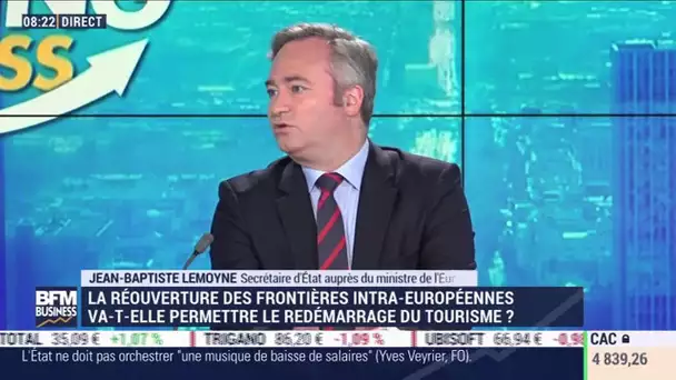 Jean-Baptiste Lemoyne (ministère de l'Europe): Le tourisme encore sous le choc