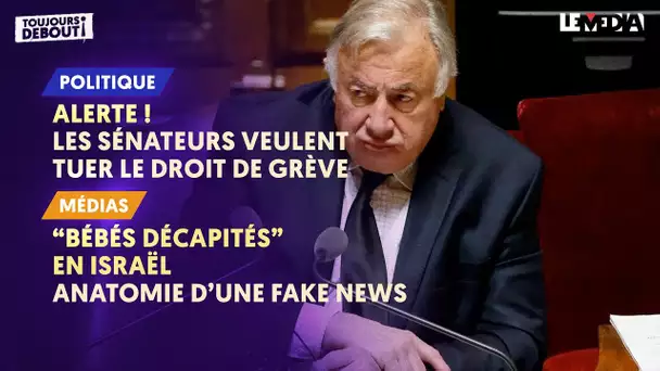 ALERTE ! LE SÉNAT VEUT TUER LE DROIT DE GRÈVE/"BÉBÉS DÉCAPITÉS" EN ISRAËL : ANATOMIE D'UNE FAKE NEWS