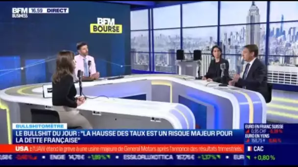 Bullshitomètre⛔: "La hausse des taux, un risque majeur pour la dette française" Faux❌(Aymeric Diday)
