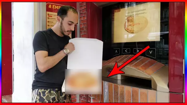 LE DISTRIBUTEUR DE PIZZA AUTOMATIQUE - JE COMMANDE 3 PIZZAS A DÉGUSTER !