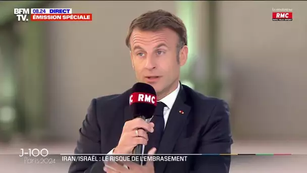 Emmanuel Macron assure vouloir "tout faire pour éviter un embrasement" au Moyen-Orient