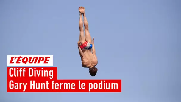 Cliff Diving - Sisikon : Le Français Gary Hunt sur la troisième marche du podium