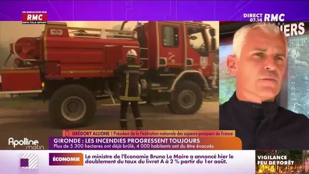 "On est face à un volcan": le président des pompiers de France en lutte face aux flammes à Tarascon