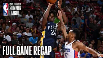 PACERS vs CLIPPERS | Indy Led By Alize Johnson Double-Double  | MGM Resorts NBA Summer League