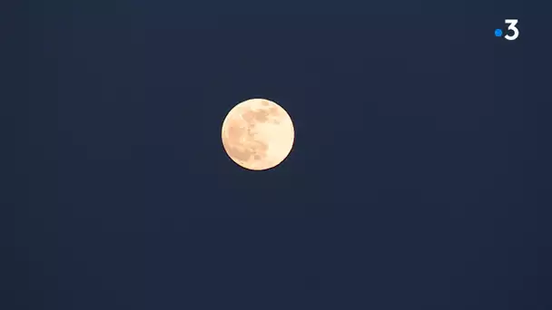 La "super lune rose" en images