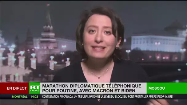 Marathon diplomatique téléphonique pour Poutine, avec Macron et Biden