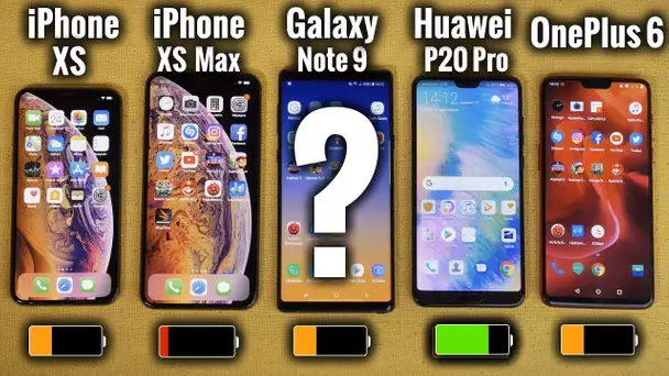 Quel Smartphone a la Meilleure Batterie ?