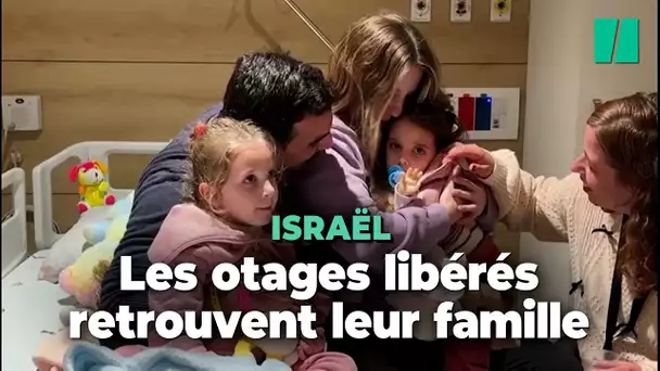 Les émouvantes retrouvailles des enfants otages israéliens avec leur famille