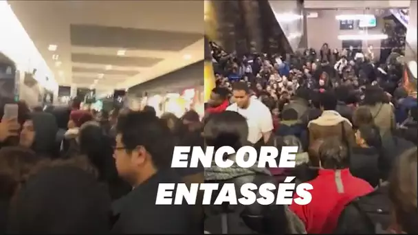 À la Gare du Nord, au 7e jour de grève, la cohue a repris le dessus