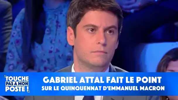 Gabriel Attal, porte-parole du gouvernement, fait le point sur le quinquennat d'Emmanuel Macron