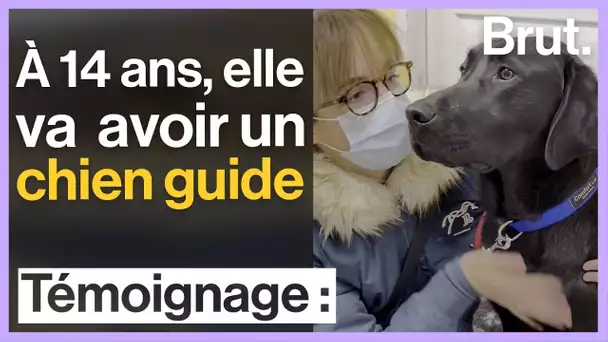 Comment le chien guide Opium va aider Bérénice, 14 ans, malvoyante