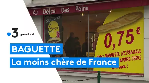 Le  boulanger de Belleville-sur-Meuse propose la baguette la moins chère de France.