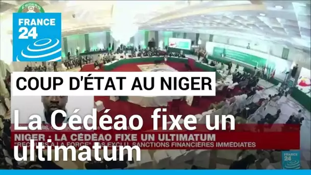 Niger : la Cédéao fixe un ultimatum d'une semaine et n'exclut pas un "recours à la force"