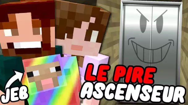 UN ASCENSEUR CATASTROPHIQUE ET UN MOUTON MULTICOLORE ! | SURVIE MINECRAFT GUILLAUME & KIM