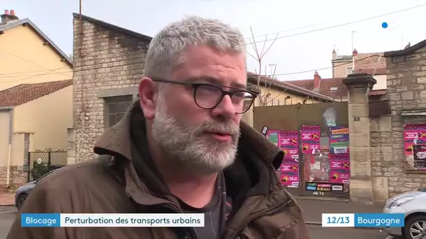 Dijon : le dépôt des bus et trams bloqué pendant quelques heures par des manifestantd