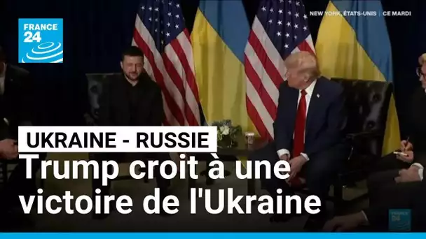 Donald Trump croit à une victoire de l'Ukraine • FRANCE 24
