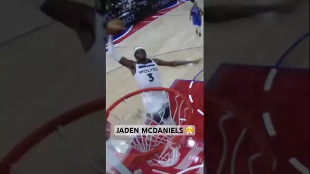 Jaden McDaniels TOOK FLIGHT in Abu Dhabi! ✈️ #NBAinAbuDhabi | #Shorts