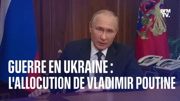 "Mobilisation partielle" des Russes en Ukraine: l'allocution de Vladimir Poutine en intégralité
