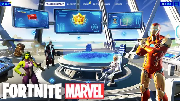 LA SAISON 4 MARVEL DE FORTNITE ... (PASSE DE COMBAT, SKINS, NOUVEAUTES ...)