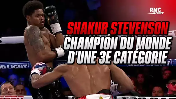 Résumé Boxe : Shakur Stevenson devient champion des poids légers et conquit une 3e catégorie