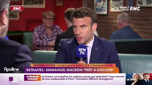 Retraites : Emmanuel Macron "prêt à discuter"