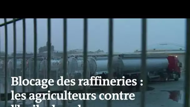 Contre l’importation d’huile de palme, des agriculteurs bloquent des raffineries