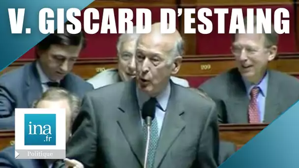 Giscard tacle Chirac et Jospin à l'Assemblée Nationale - Archive INA