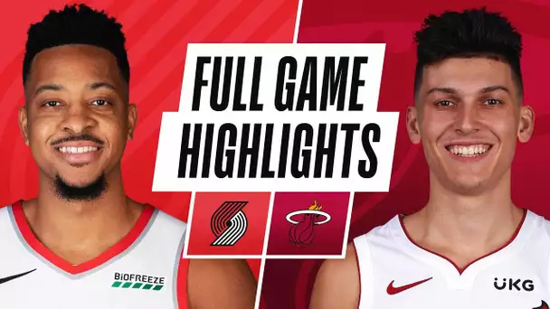 BLAZERS at HEAT | FULL GAME HIGHLIGHTS | March 25, 2021