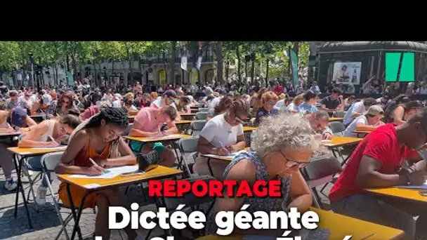 On a interrogé ces participants à la dictée géante sur les Champs-Élysées